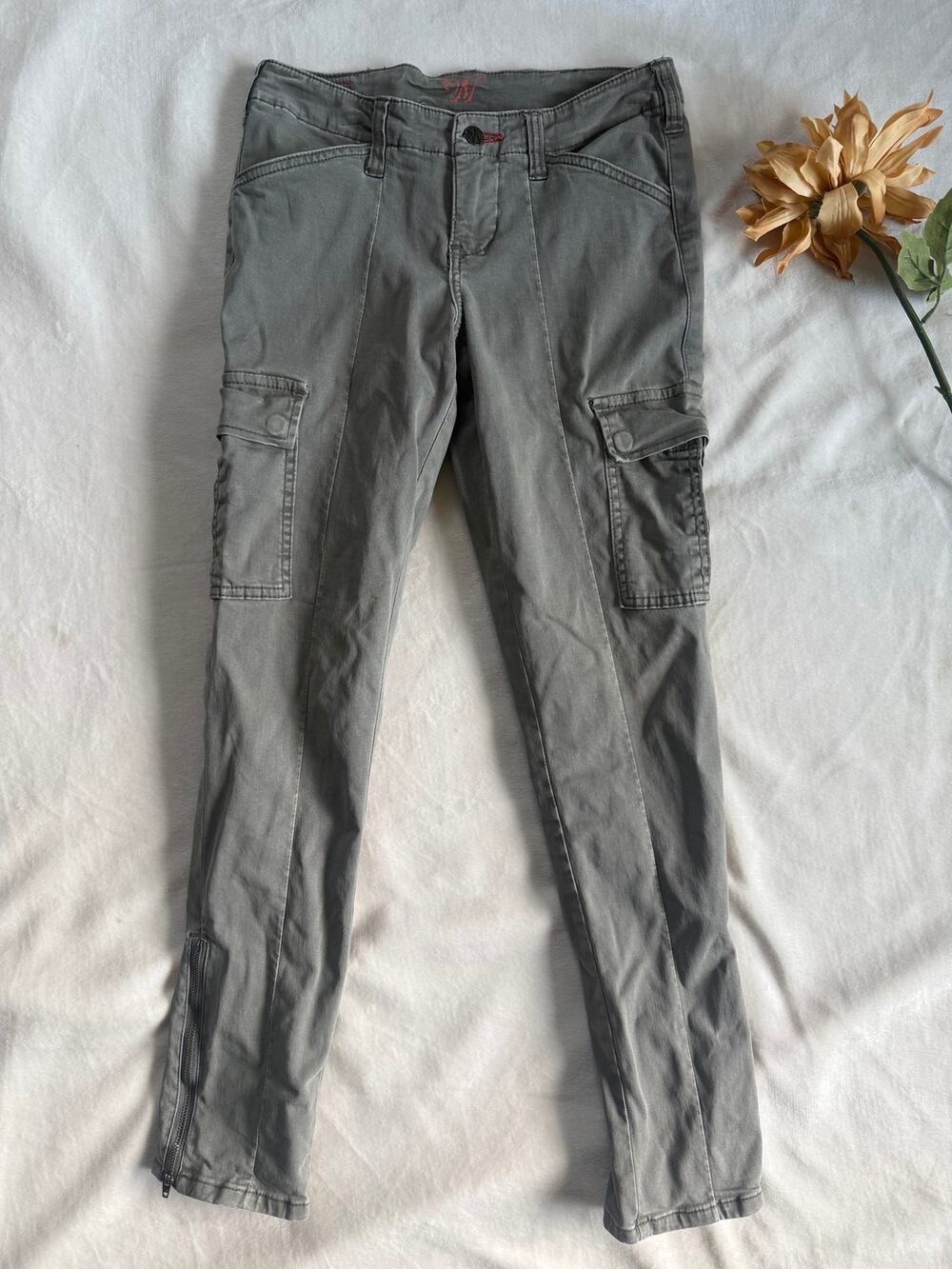 Worn Brand Cargo Pants Side Zippers Size 4